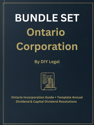 4. DIY Legal - Ontario Incorporation Guide - SUPER BUNDLE SET