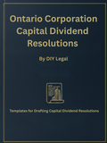 4. DIY Legal - Ontario Corporation - Capital Dividend Resolution - Template