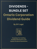 1. DIY Legal - Dividend + Capital Dividend Resolutions - BUNDLE SET
