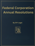 6. DIY Legal - Federal Corporation - Annual Resolutions - Template