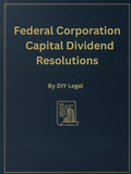 8. DIY Legal - Federal Corporation - Capital Dividend Resolution - Template