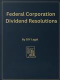 7. DIY Legal - Federal Corporation - Dividend Resolution - Template