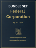 7. DIY Legal - Federal Incorporation Guide + Annual Resolutions - BUNDLE SET