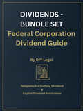 5. DIY Legal - Federal - Dividend + Capital Dividend Resolutions - BUNDLE SET