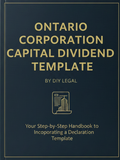 4. DIY Legal - Ontario Corporation - Capital Dividend Resolution - Template
