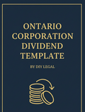 3. DIY Legal - Ontario Corporation - Dividend Resolution - Template